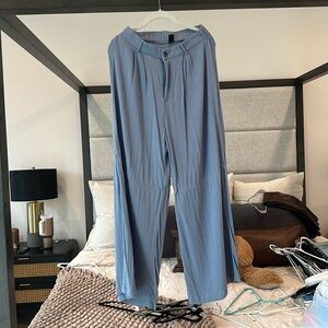 Little blue linen pants